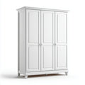 Kast in licht eikenhout met drie deuren en metalen poten 120 x 60 x 180cm